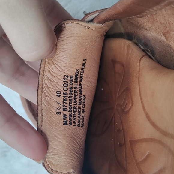 Brown Born leather loafers sz8.5 - Picture 5 of 7